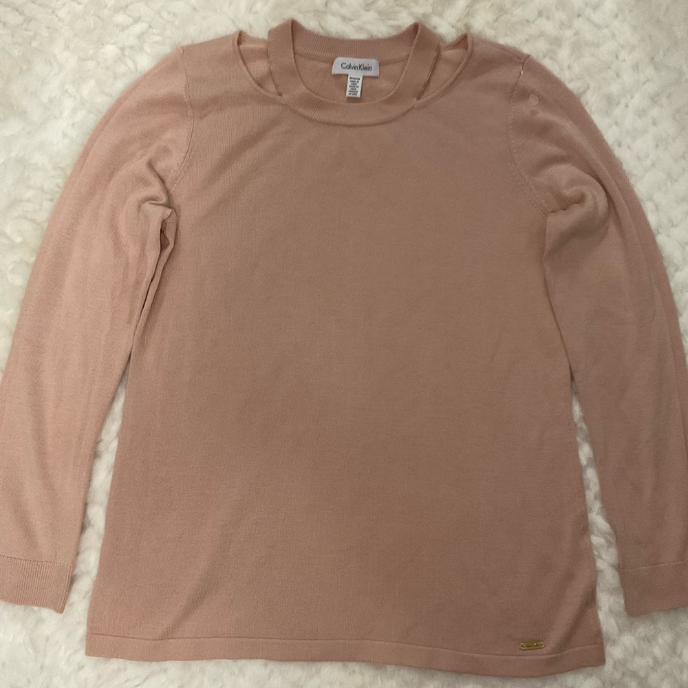 Calvin Klein Blush Knit Top